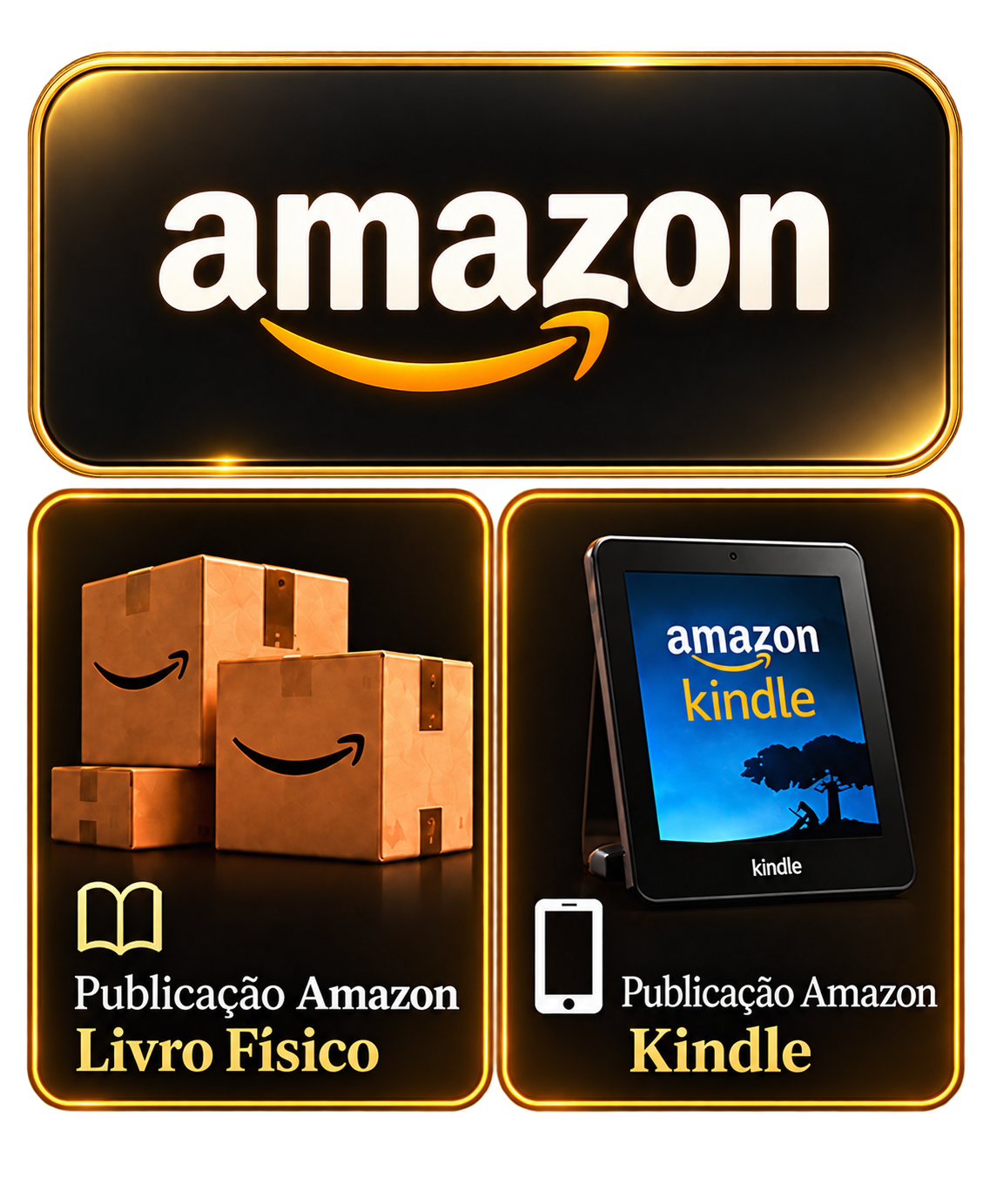 Amazon — Publicação Amazon Livro Físico e Publicação Amazon Kindle